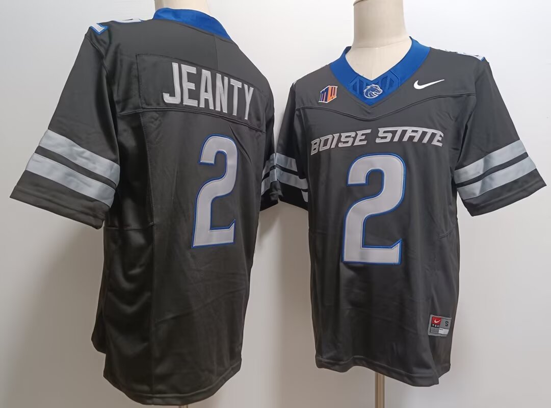 Men Boise State Broncos #2 Jeanty black 2024 Nike NCAA jersey->more ncaa teams->NCAA Jersey